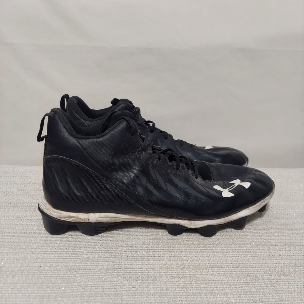 Under Armour Spotlight Select Mid MC Football Cleats Black 3022775-001 Size 12